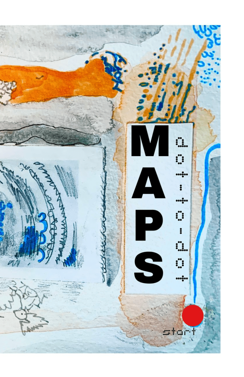 maps zine and postcards